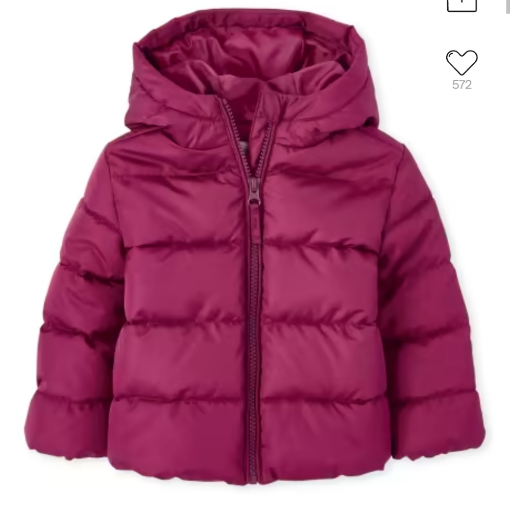 TODDLER THE CHILDREN'S PLACE MAGIC POTION GIRLS HOODED PUFFER JACKET